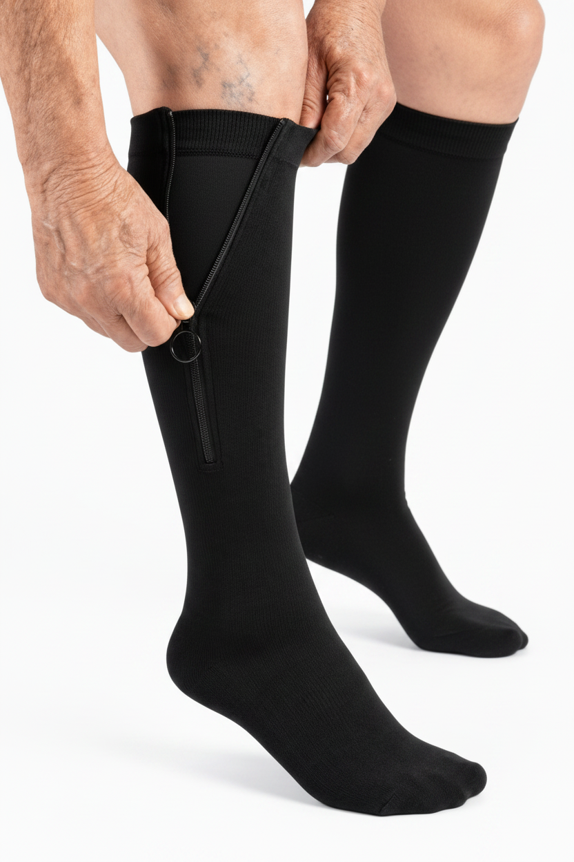 Chaussette Niraven deux jambes zip à moitié ouvert